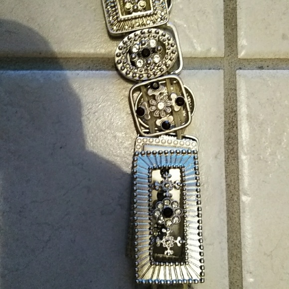 Metal rhinestones belt - Picture 2 of 2